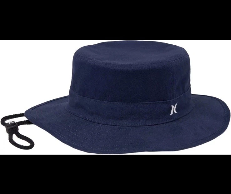 Hurley Solid Navy Boonie Bucket Hat Beach Fishing Cap S/M