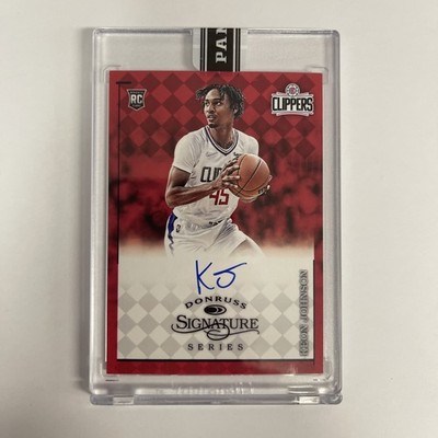 2021-22 Panini Instant Donruss Signature Series Keon Johnson #DS21 RC Auto 12/25