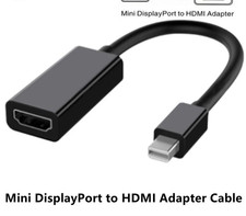 LOT Mini DisplayPort to HDMI Adapter 4K/1080P Mini DP Male to HDMI Female Black