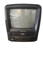 Emerson EWC0902 AC/DC Multi Power VHS HQ Gaming TV avec 110 Cordon d'alimentation Fonctionne !