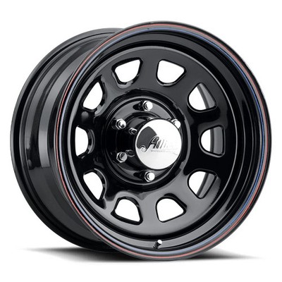 Allied Wheel Components 52 DAYTONA Wheels 16x8 (-6, 8x165.1) Black Rims Set of 4