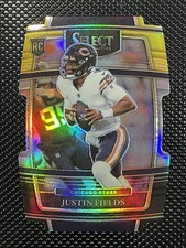 🔥2021 Panini Select Concourse Justin Fields Black/Gold Die Cut #50 (RC)🔥