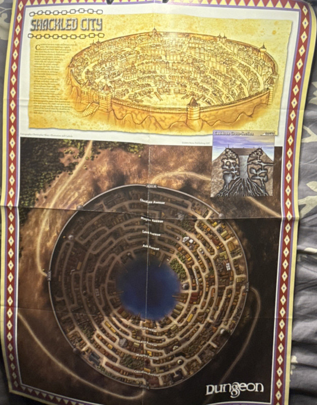 Dungeons & Dragons Shackled City Map & Terrain Poster Set Dungeon Accessory 2007