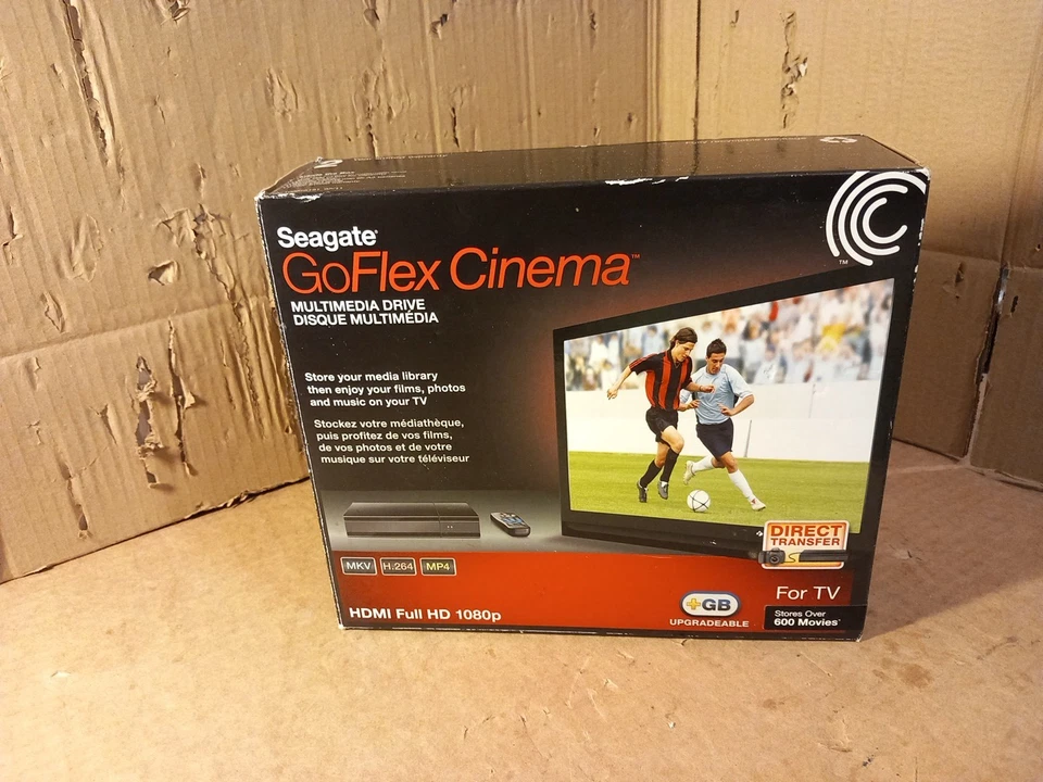Seagate GoFlex Cinema SRM001 1TB External HDD USB 2.0 MULTIMEDIA DRIVE - Image 2 of 4