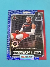2019-20 Hoops Premium Stock Backstage Pass Blue #5 Russell Westbrook Card 5C