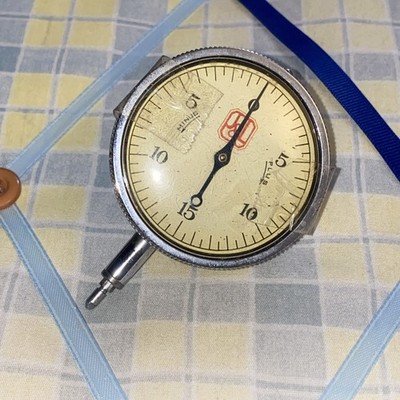 Vtg Menasco J&L Dial Test Indicator Minus Plus 0-15 The L.S. Starrett Co. Athol