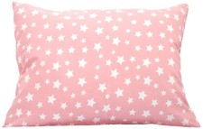 Star Toddler Pillow Cases 13 x 18 - Small Pack of 1 , Pink Stars
