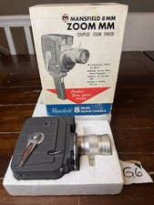 Mansfield Holiday Zoom MM 8mm Movie Camera Cinepar f/1.8 Lens W/ Box