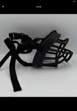 Baskerville Ultra Muzzle Size 5 Adjustable Humane Dog Training Black Rubber Nice