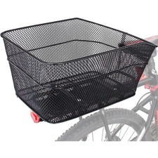 Eleganter Metall Fahrradkorb Hinten - 22L, Stabil für Einkauf und Picnics