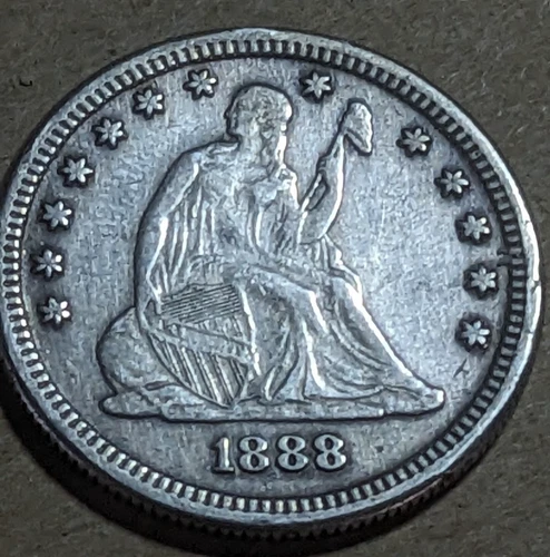 1888-S Seated Liberty Quarter