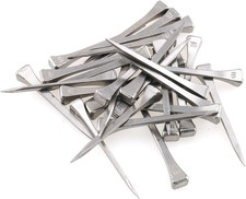 50-Pack Low Carbon Steel 2 Inch E5 Horseshoe Nails, Polished and Galvanized