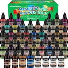 Airbrush Paint - 44 Colors with 4 Thinner Metallic Air Brush Paint Set, Ready to
