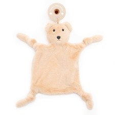 Pacifier Holder with Detachable by Bella Tunno, Soft Animal Bear