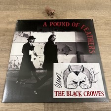 The Black Crowes A Pound of Feathers Vinyl LP Signed Insert Card Black SEALED