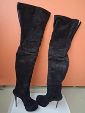Wildleder Overkniestiefel,Stiletto mit Platea...