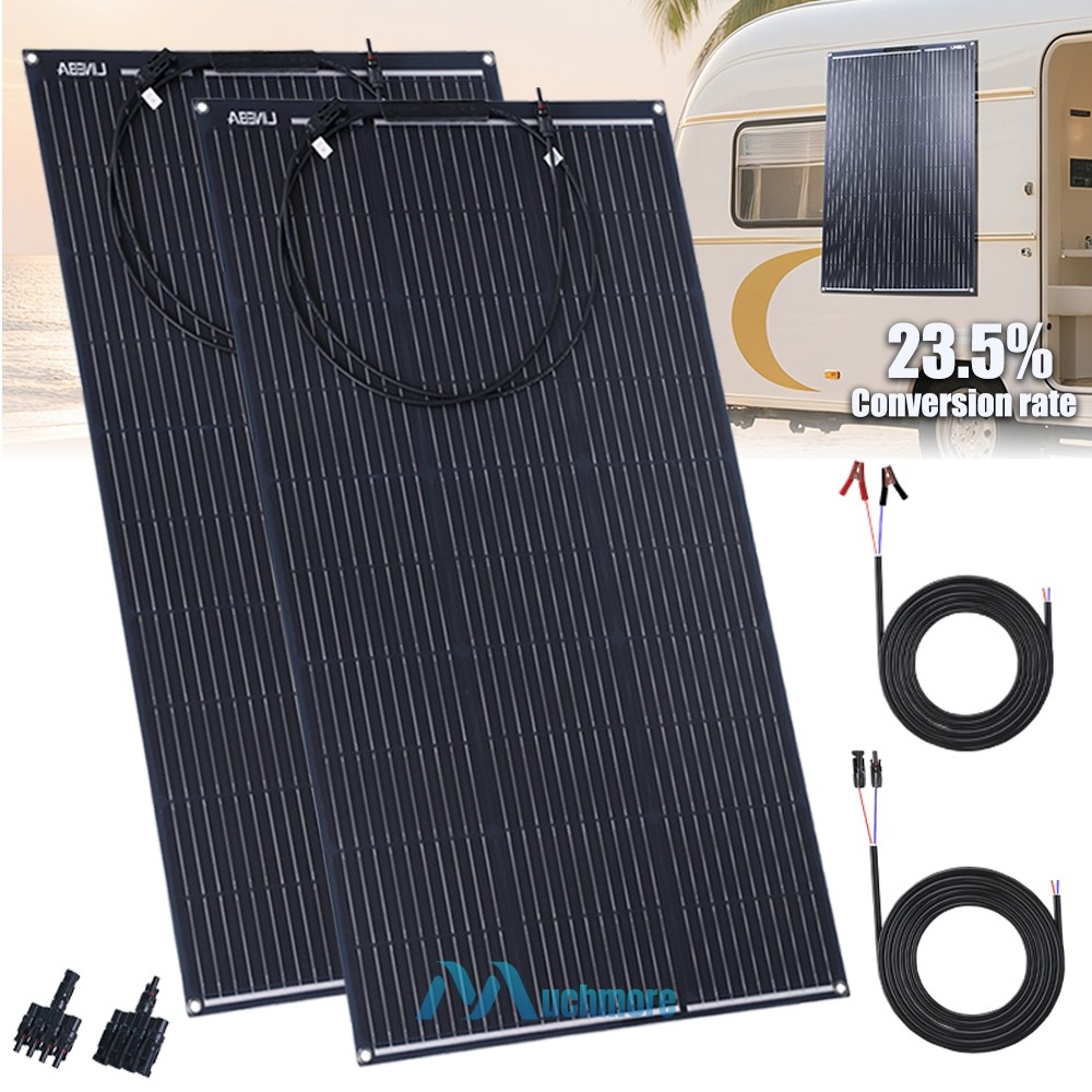 5000Watt Complete Solar Panel Kit Power Inverter Generator 30A Home Grid System