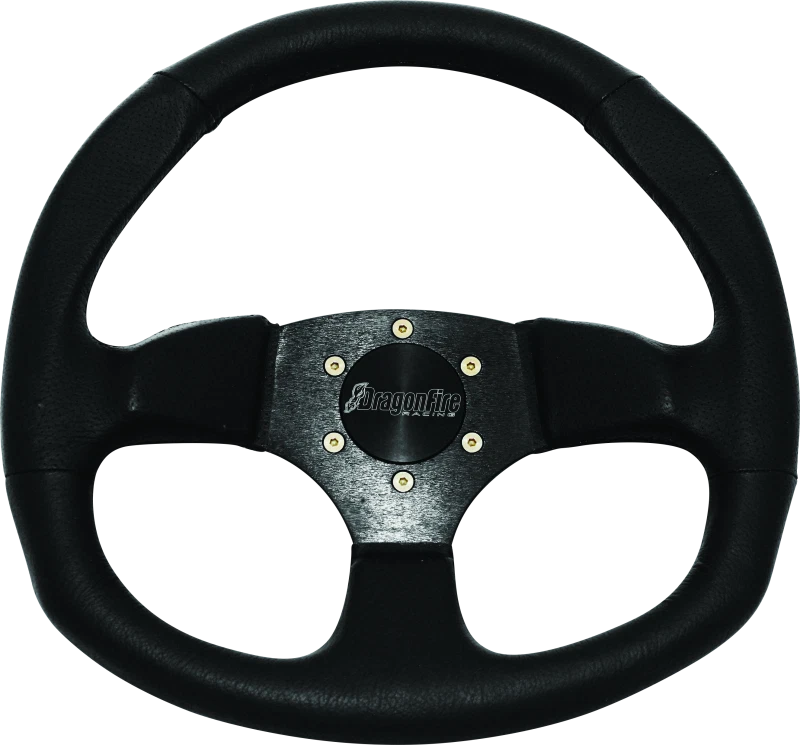 DragonFire Racing Fits D-ShapeD Steering Wheel - Black Vinyl - Part 520969 - Image 2 of 2