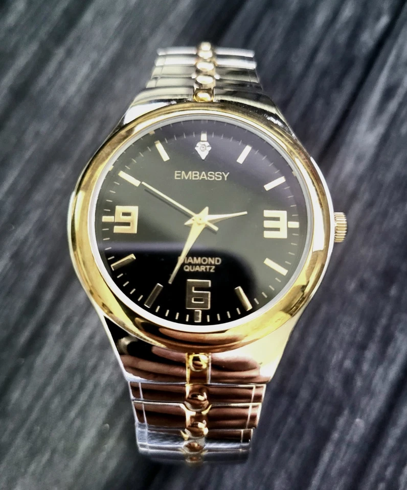Rare Vintage Gruen Embassy Diamond Mens Watch New In Box - Image 2 of 4