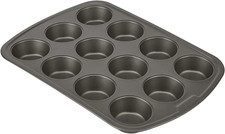Everyday Nonstick Steel Muffin Pan, 12 Cup, G...