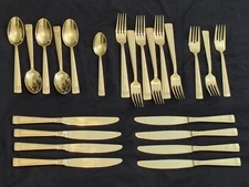 Oneida AMSTERDAM Stainless Flatware Lot of 23ct Knives, Forks, Spoons