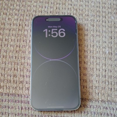 Apple iPhone 14 Pro Purple Bar Smartphone 48MP Triple Rear Camera