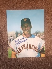 JIM DAVENPORT SAN FRANCISCO GIANTS SIGNED 8X10 PHOTO #2