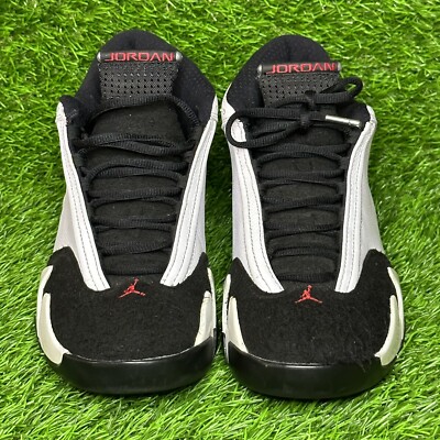 Air Jordan 14 Retro White/Black/Varst Red/Silver (BLACK TOE) SZ