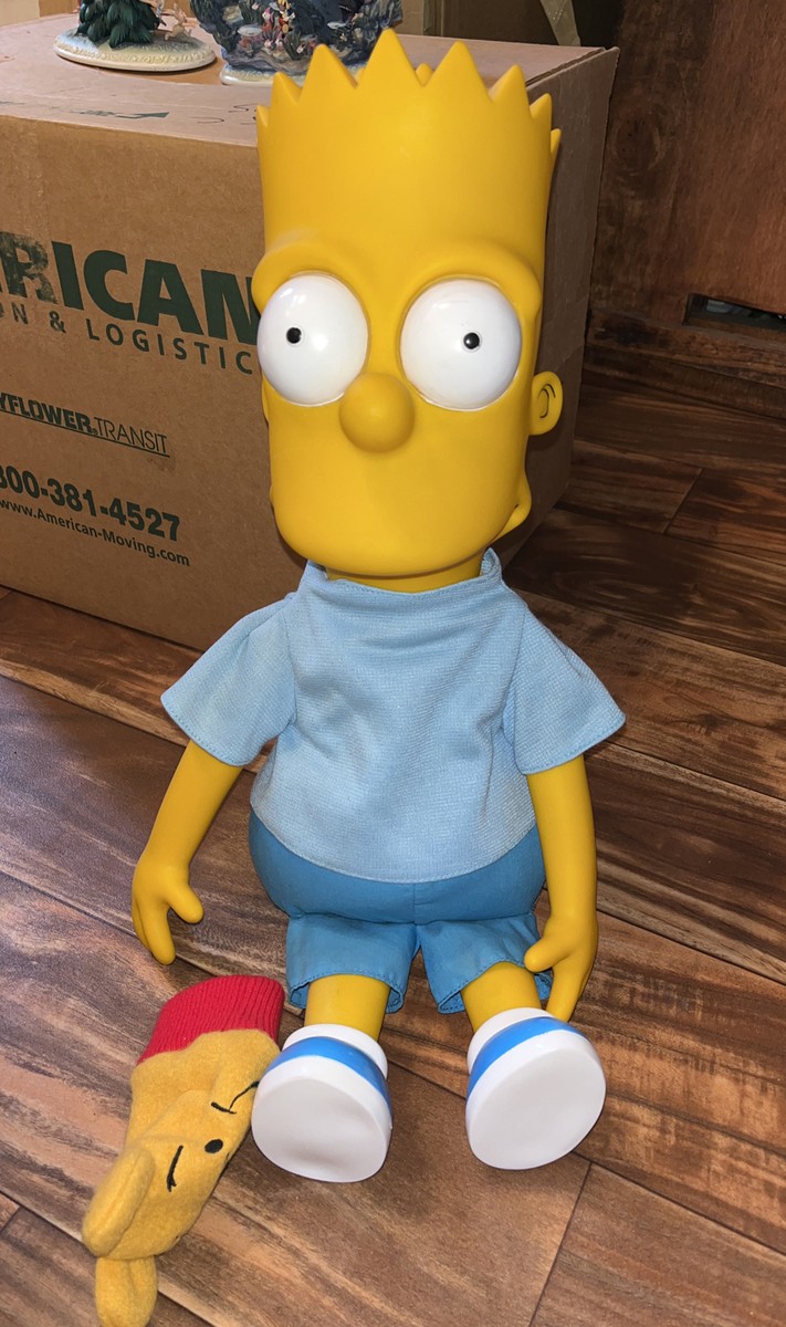 THE SIMPSON バートトーキングドール Bart Simpson Talking Pull String Plush Doll 1990 18