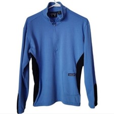 PATAGONIA x VINTAGE 90's USA Made 1/4 Zip Regulator Fleece Jacket in blue M
