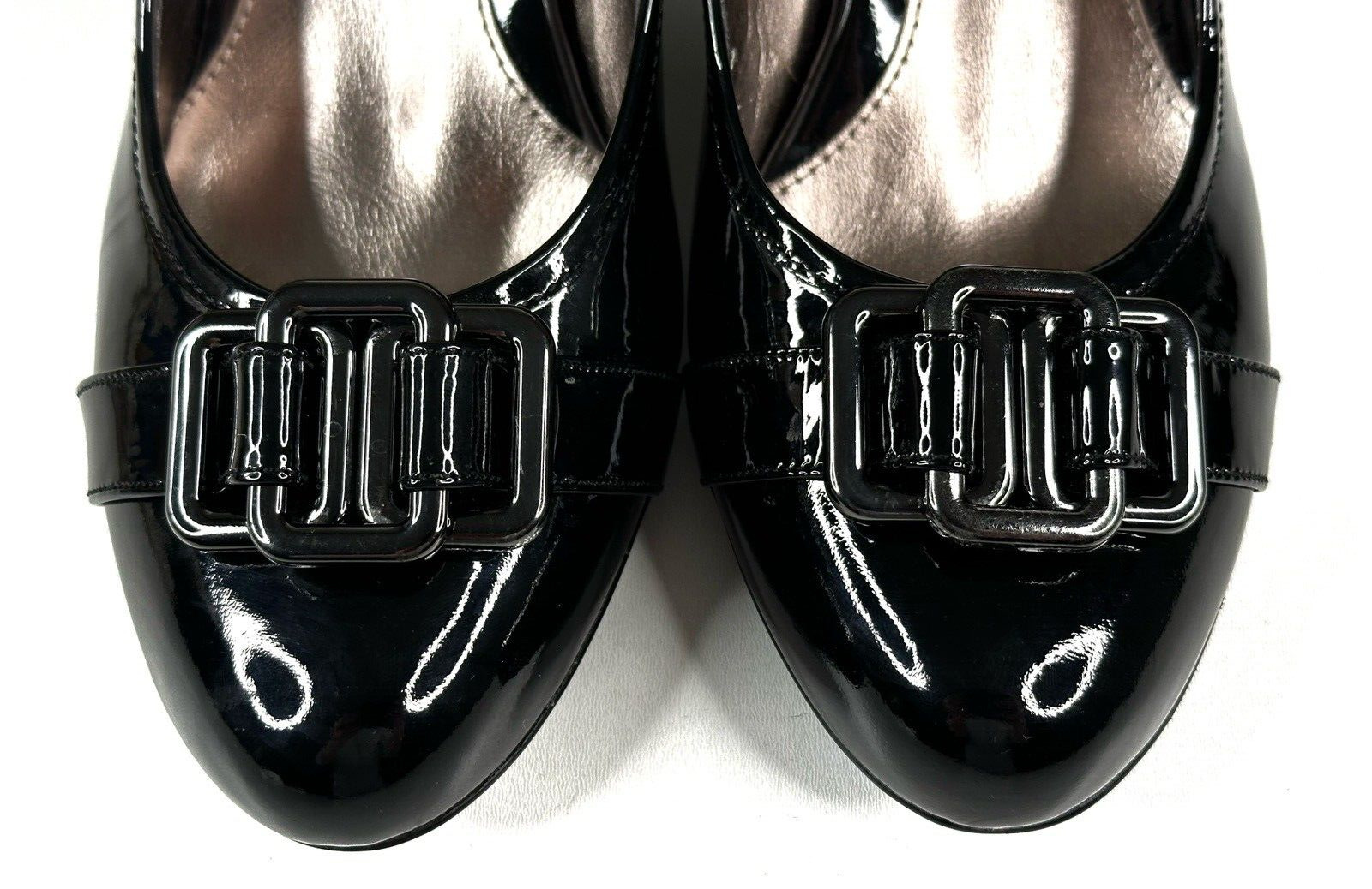 SOFFT Black Patent Leather Heeled Pumps Shoes Wom… - image 3