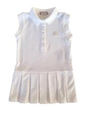 Moncler vestitino abito estivo in cotone bambina 8I000098496F bianco