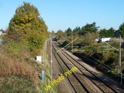 Photo 6x4 Railway north of Palmers Lane bridge Enfield/TQ3396 The Hackne c2012