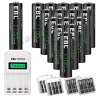 EBL Double A, Triple A  , AAA AA Rechargeable Batteries Lot 1.2V for Solar Light