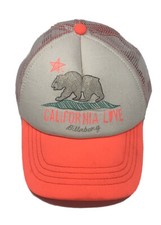 Billabong Foam Mesh Trucker Hat California Love Snapback Neon Pink Bear Adjust