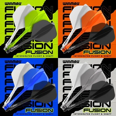 WINMAU Fusion Dart Flights Standard Shafts Darts Flight Schaft Flightshafts #2