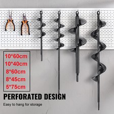 UK Auger Spiral Drill Bit Post Hole Digger Tool Garden Planting Earth Planter