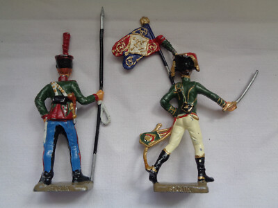 Starlux – Lot De 10 Soldats De Plomb Napoléon, Infanterie Française 1/32 (60mm)