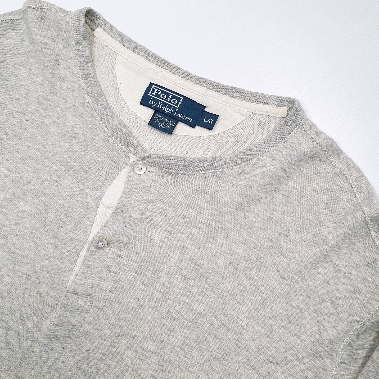 Mens POLO RALPH LAUREN Cotton Crewneck Jumper Sweatshirt L image 2