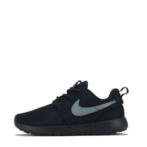 Nike Roshe One Kids Children Toddlers Trainers Shoes Lace up- Black - Afbeelding 1 van 7