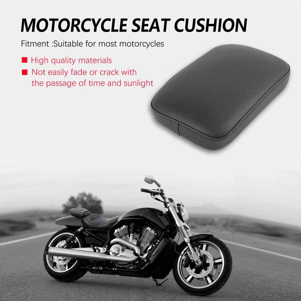 Asiento de pasajero con almohadilla para motocicleta personalizada para Harley Sportster XL 883 1200 Foto 2 de 4