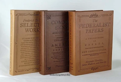 COMMON SENSE FEDERALIST PAPERS FREDERICK DOUGLASS 3 Faux Leather Deluxe Edition