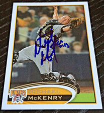 Michael McKenry - 2012 Topps Series 1 Signed Autograph Auto Card #99 (Pirates)