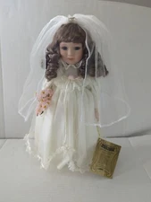 Seymour Mann Connoisseur Collection Bride Doll Fran, 16" w/ Stand