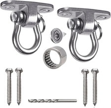 2 Slient Bearing Swing Hanger, Anti-Rust Heavy Duty 180  Rotary Swing, 1500LB Wo