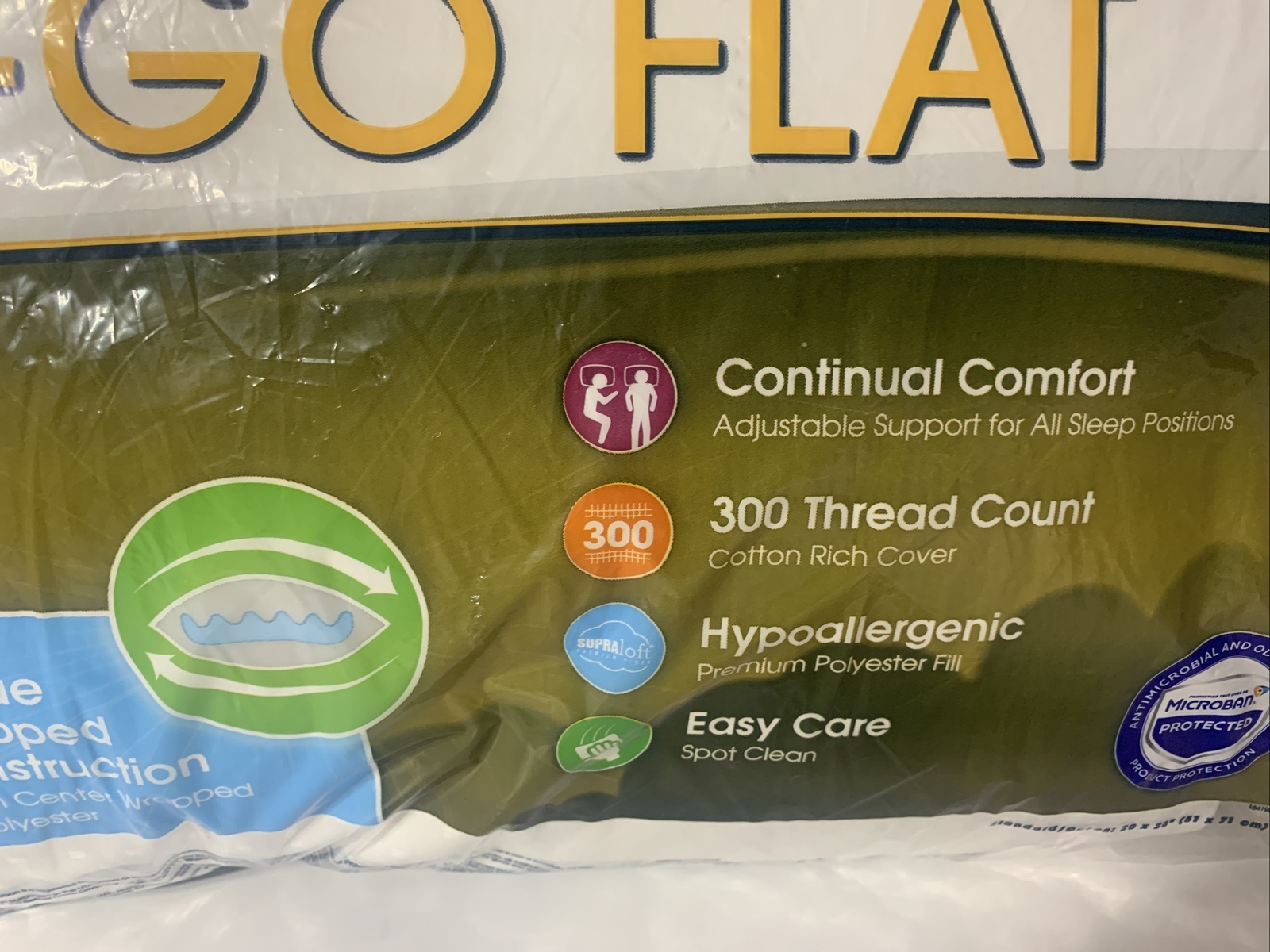 Sertapedic NoGoFlat Bed Pillow, Standard/Queen eBay