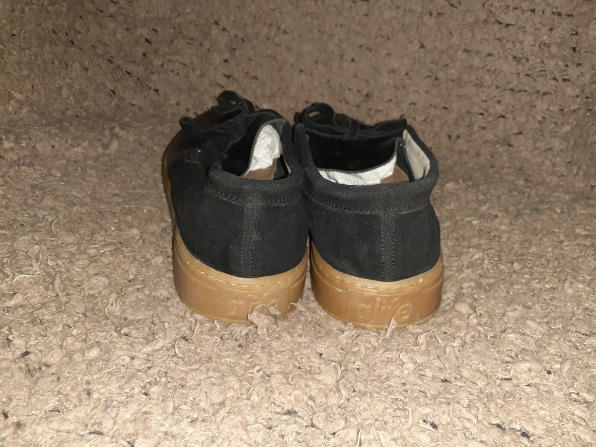 ALIFE-Moc Gum Low Suede-Black Leather/Suede-Sz 10.5  display picture 1