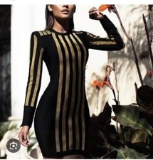 House of CB Balthazar Bandage Bodycon Mini Dress Size Small