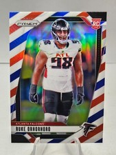 Ruke Orhorhoro 2024 Panini Prizm Prizms Red White & Blue RC #386 Atlanta Falcons