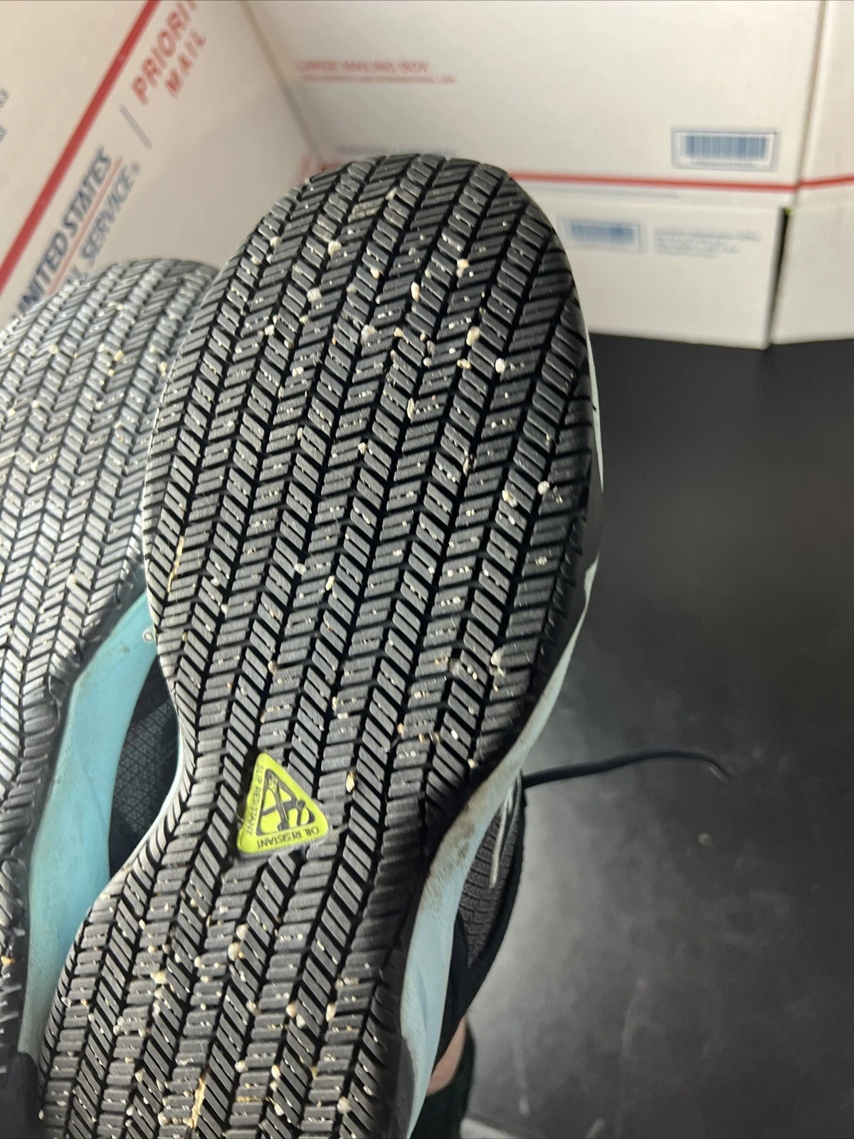 Scarpe da lavoro New Balance donna 627 punta acciaio blu chiaro blu scuro misura 7 5